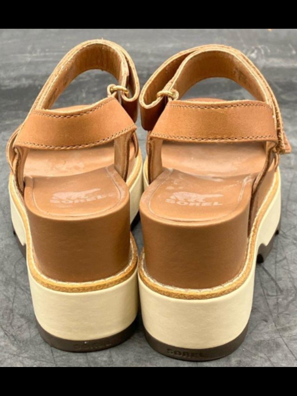 Sorel Women's Joanie™ IV Y Strap Wedge Sandals Size 7 Like New - Picture 7 of 10